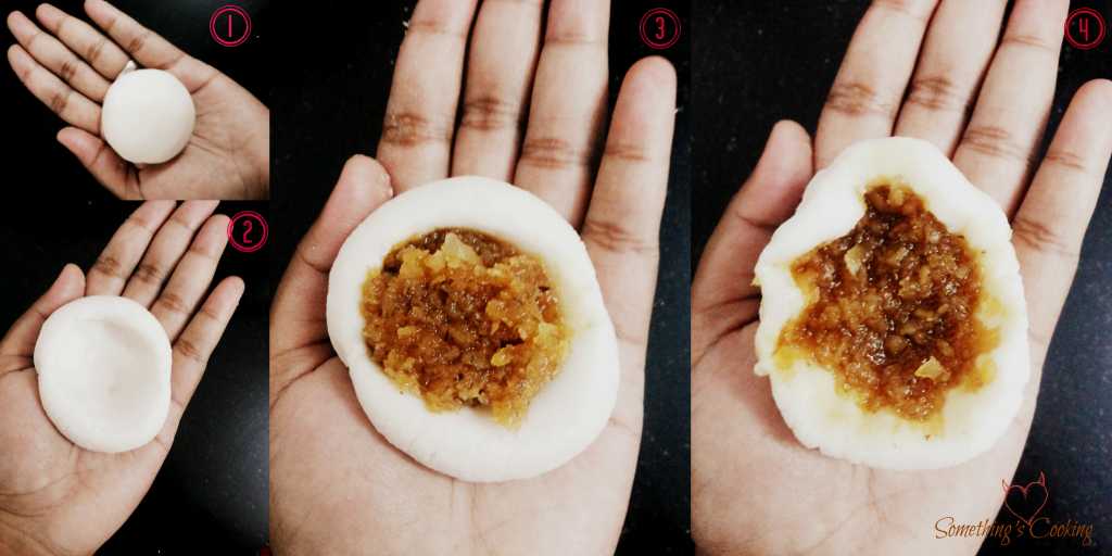 Modk Sweet Modak with coconut, jaggery filling