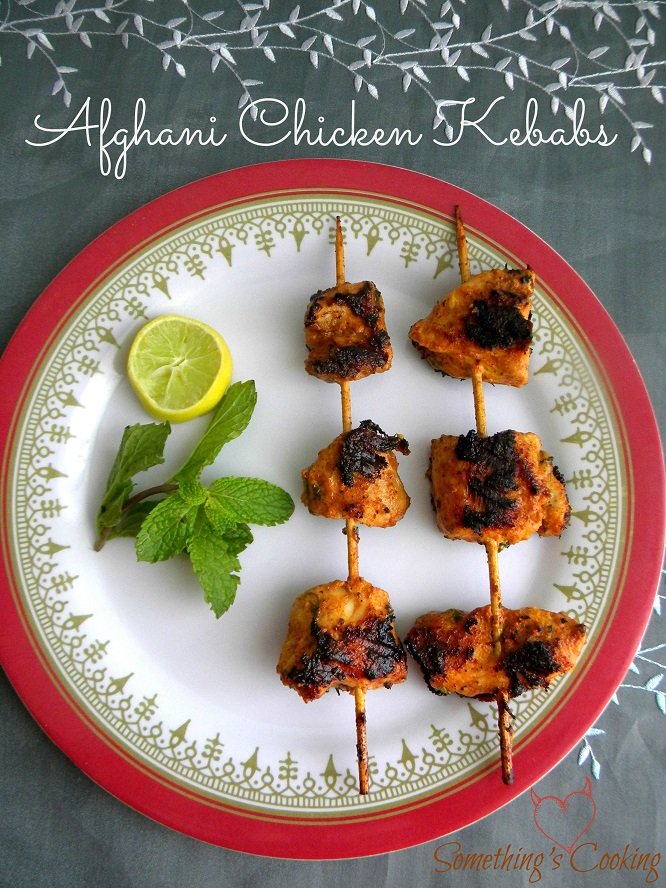 Afghani Chicken Kebabs - Appetizer - Recipe - Images