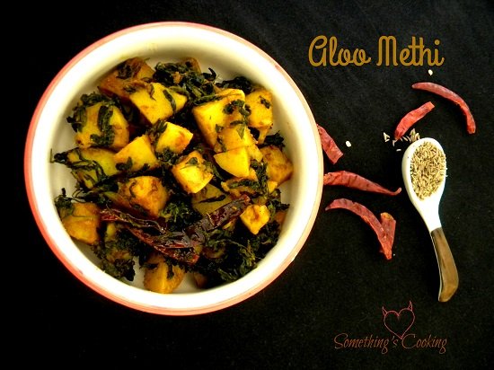 Aloo Methi Potatoes Fenugreek Leaves