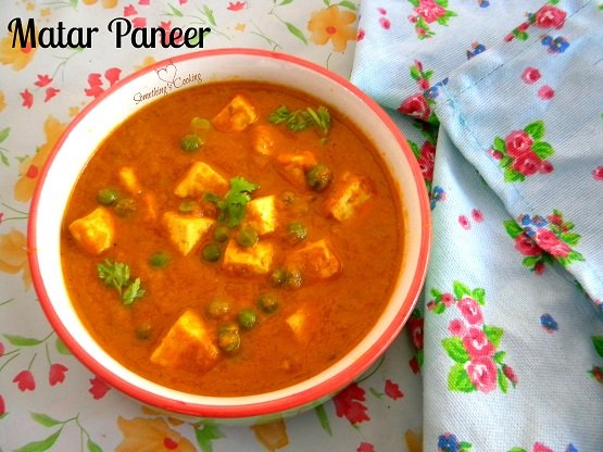 Matar Paneer - Paneer Peas - Recipe - North Indian