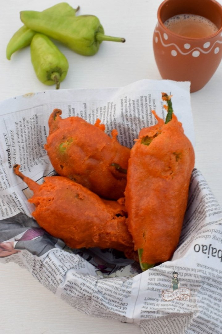 how to make mirchi bajji chilli bajji