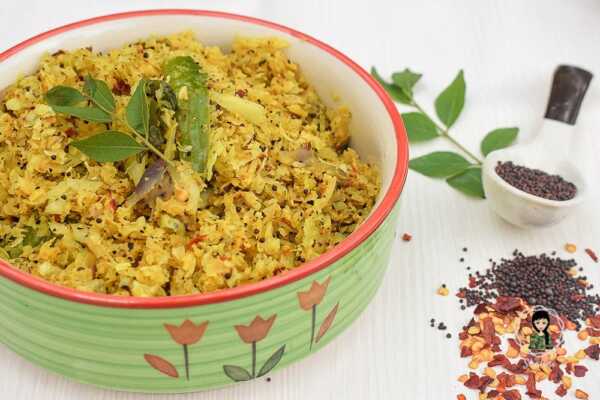 How to make kerala style cabbage thoran onam recipe