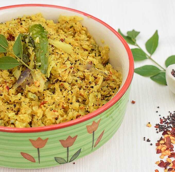 How to make kerala style cabbage thoran onam recipe