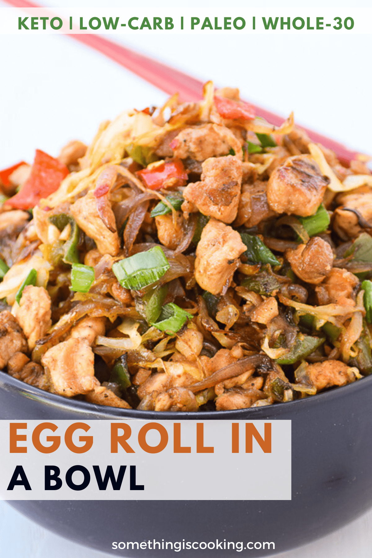 Keto Egg Roll in a Bowl Pin