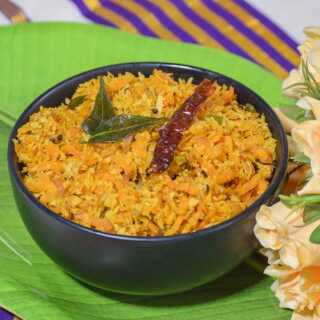 Carrot Thoran for Onam Sadya