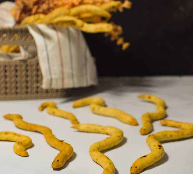 Halloween Snake Breadsticks Italian Grissini Recipe