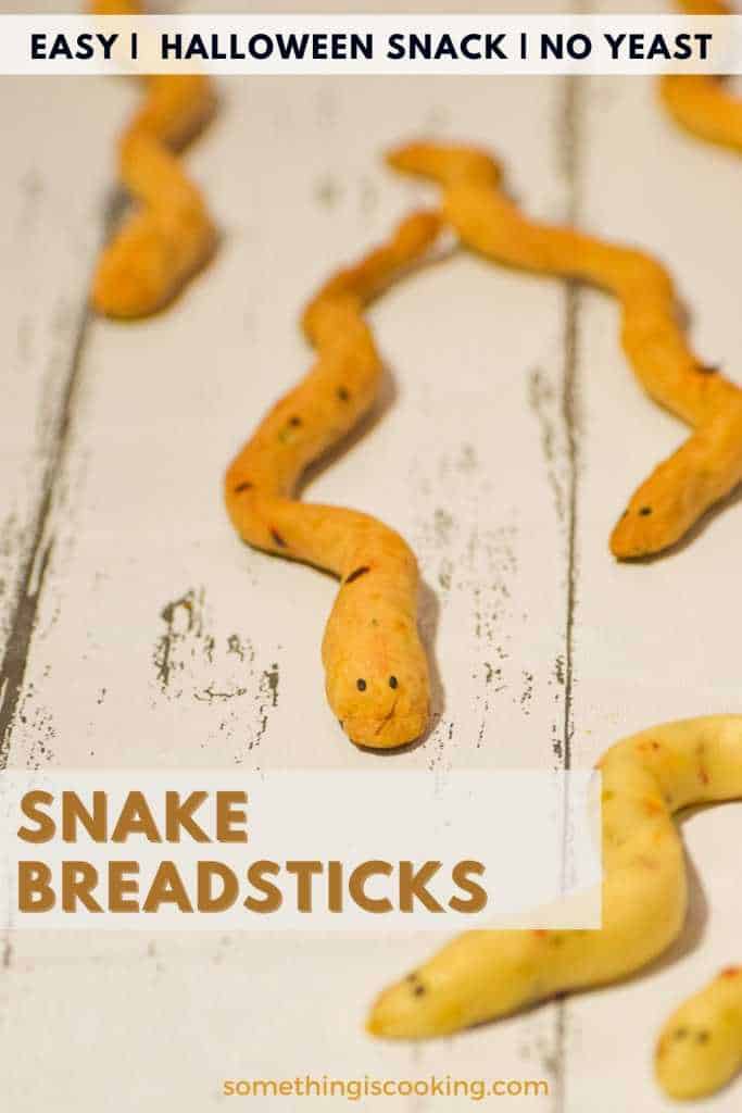 Snake Breadsticks Recipe pin
