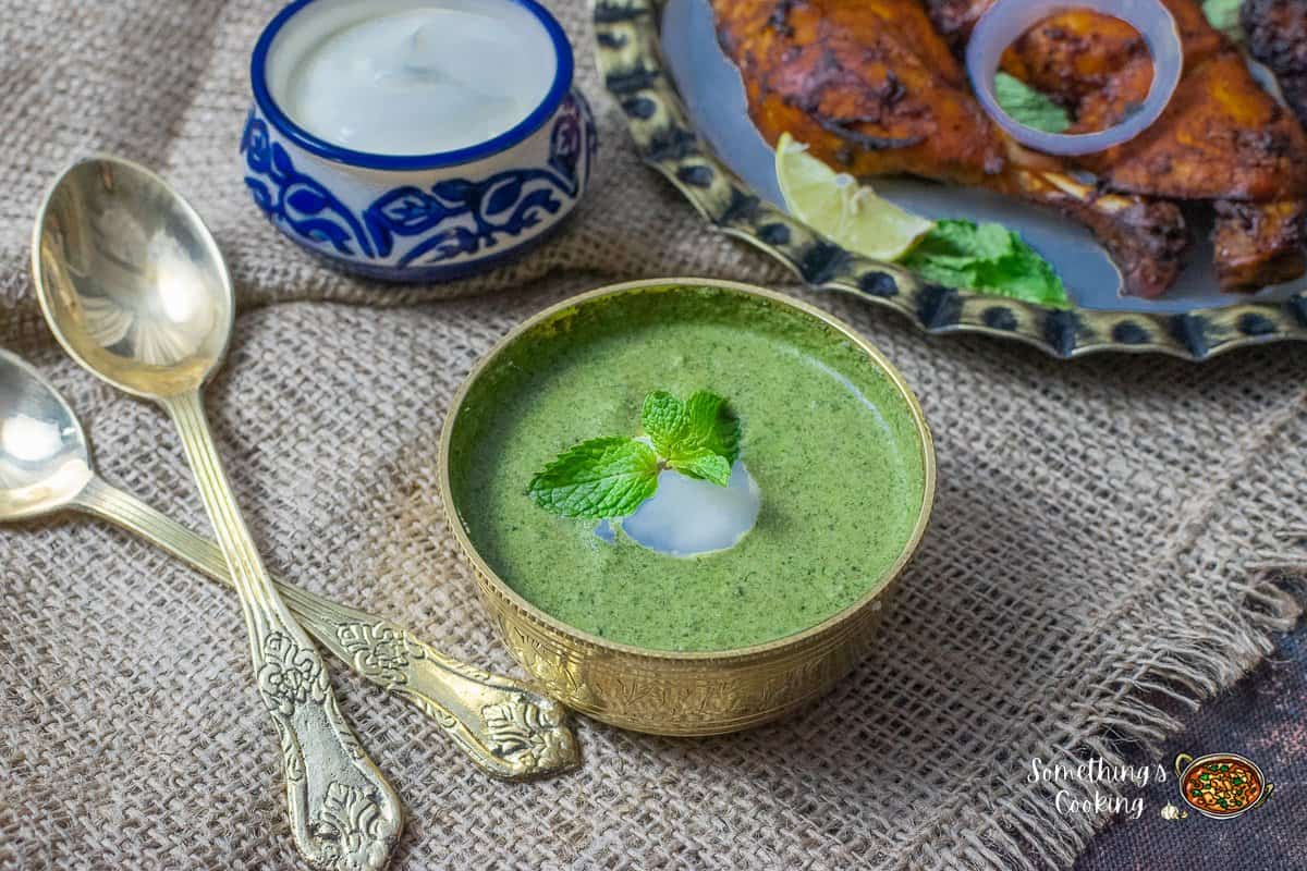 Mint Chutney (2 Ways) Pudina Dahi Chutney for Tandoori and Tikka