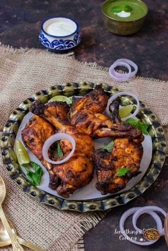 Tandoori Chicken with Mint Chutney
