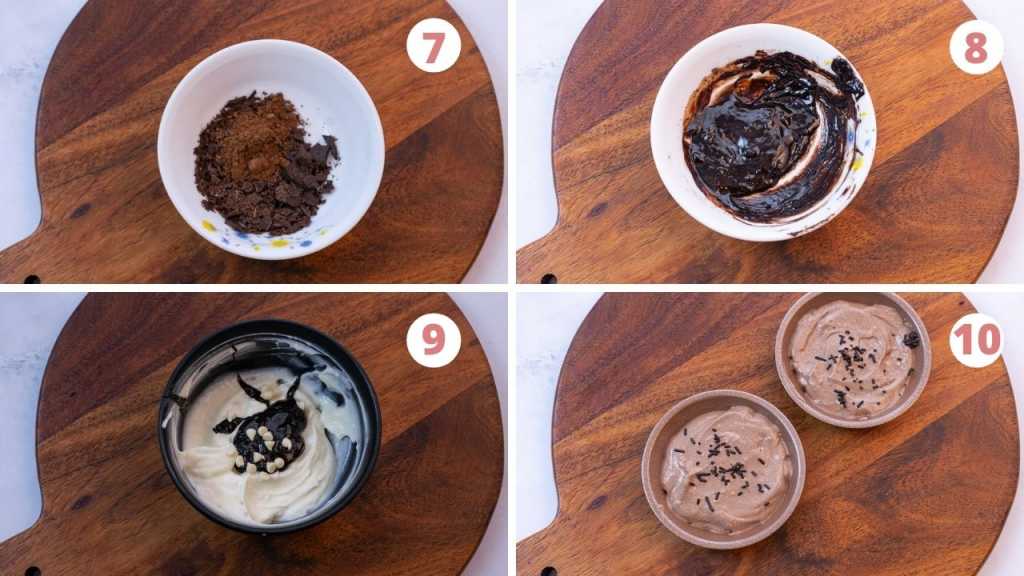 Chocolate Shrikhand Recipe with step by step pictures