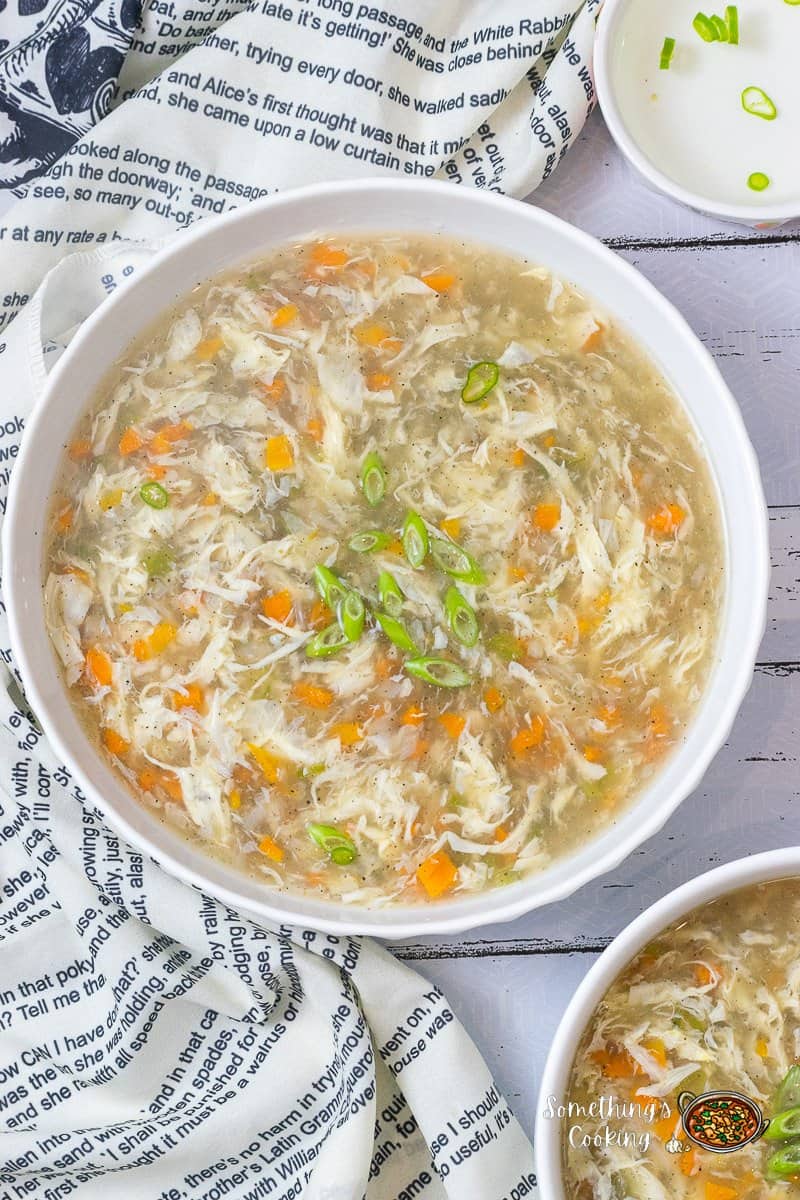 Vegetable Egg Drop Soup Recipe | Egg Flower Soup