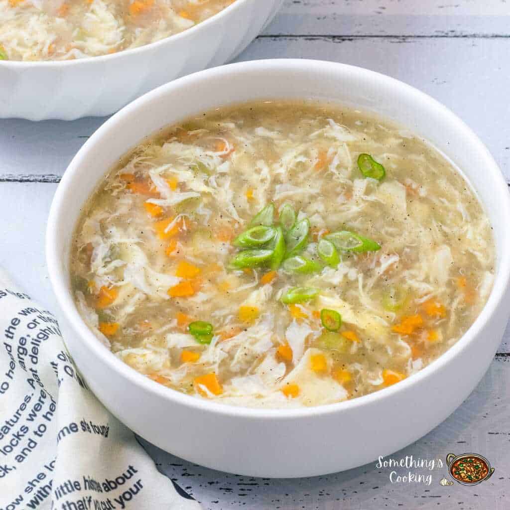 Vegetable Egg Drop Soup Recipe | Egg Flower Soup